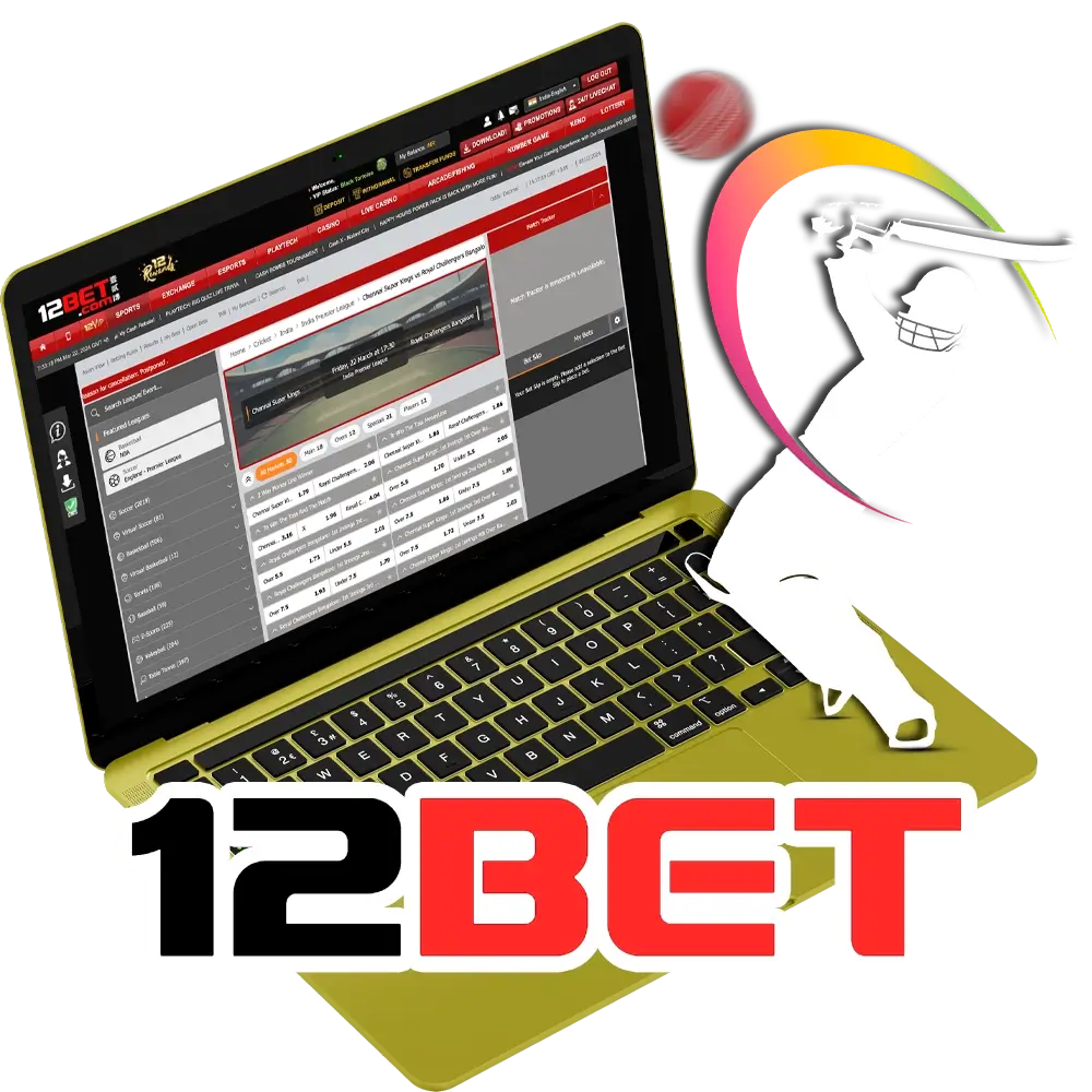 Meet the betting odds at 12Bet on the popular Indian IPL tournament.